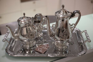 Silver Tea Set and HM Chocolate